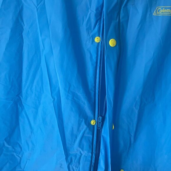 Coleman Youth Boys Size L/XL Blue Rain Waterproof Button Up Jacket - Picture 7 of 9